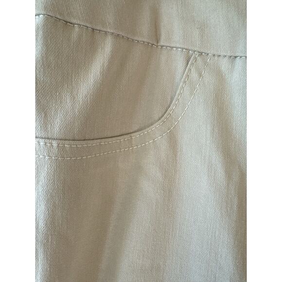 Soft Surroundings Super Stretch Pull-On Skinny Leg Pants Khaki Size Large - Picture 4 of 10